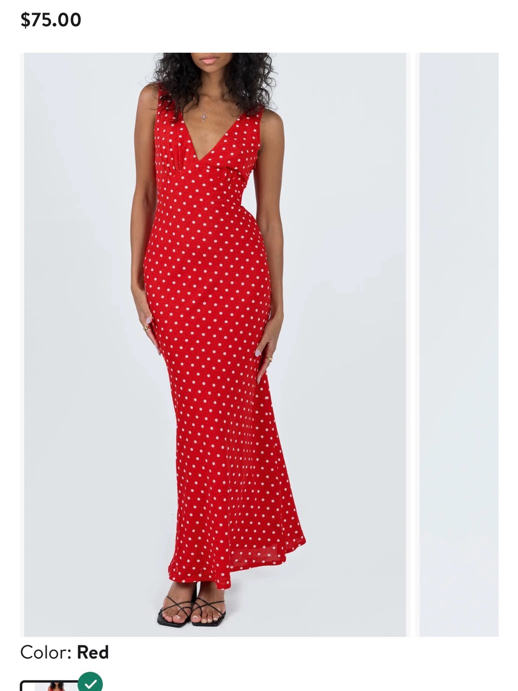 Princess Polly Nellie Red Polka Dot Maxi Dress